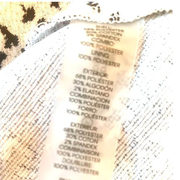 Karl Lagerfeld Paris Retro Midi Tulip Dress 8 White Black Tweed Holiday Preppy - Picture 7 of 8